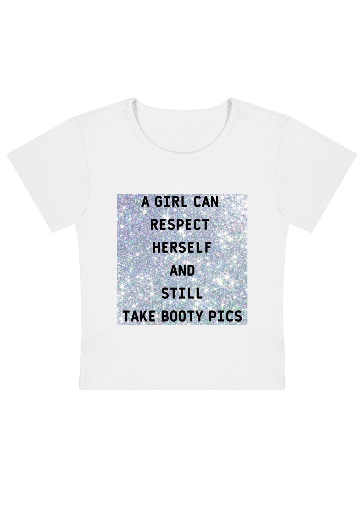 Curvy A Girl Can Respect Herself Baby Tee