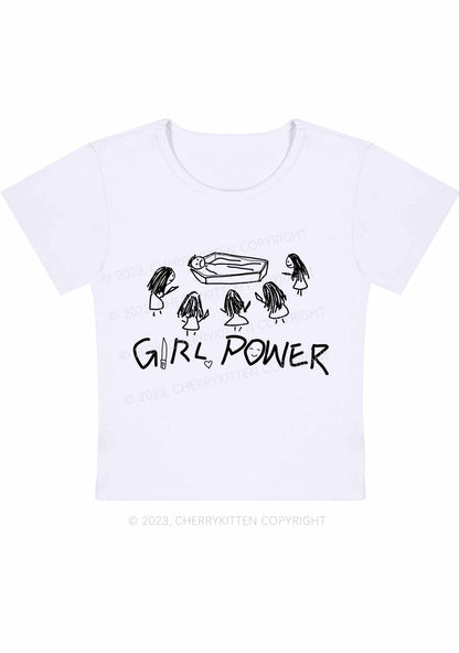 Curvy Girls Power Y2K Baby Tee Cherrykitten