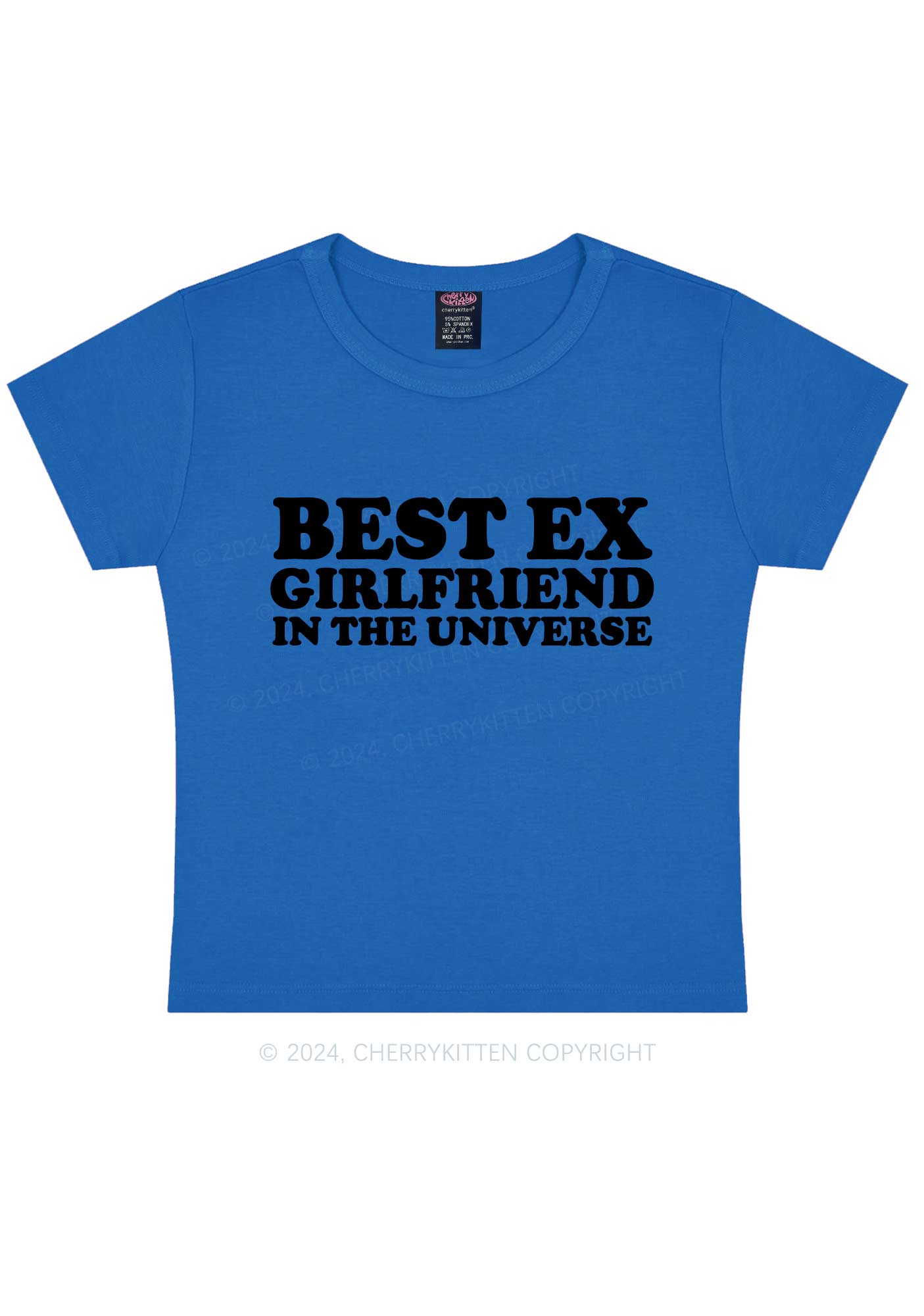 Universe Best Ex Girlfriend Y2K Baby Tee Cherrykitten