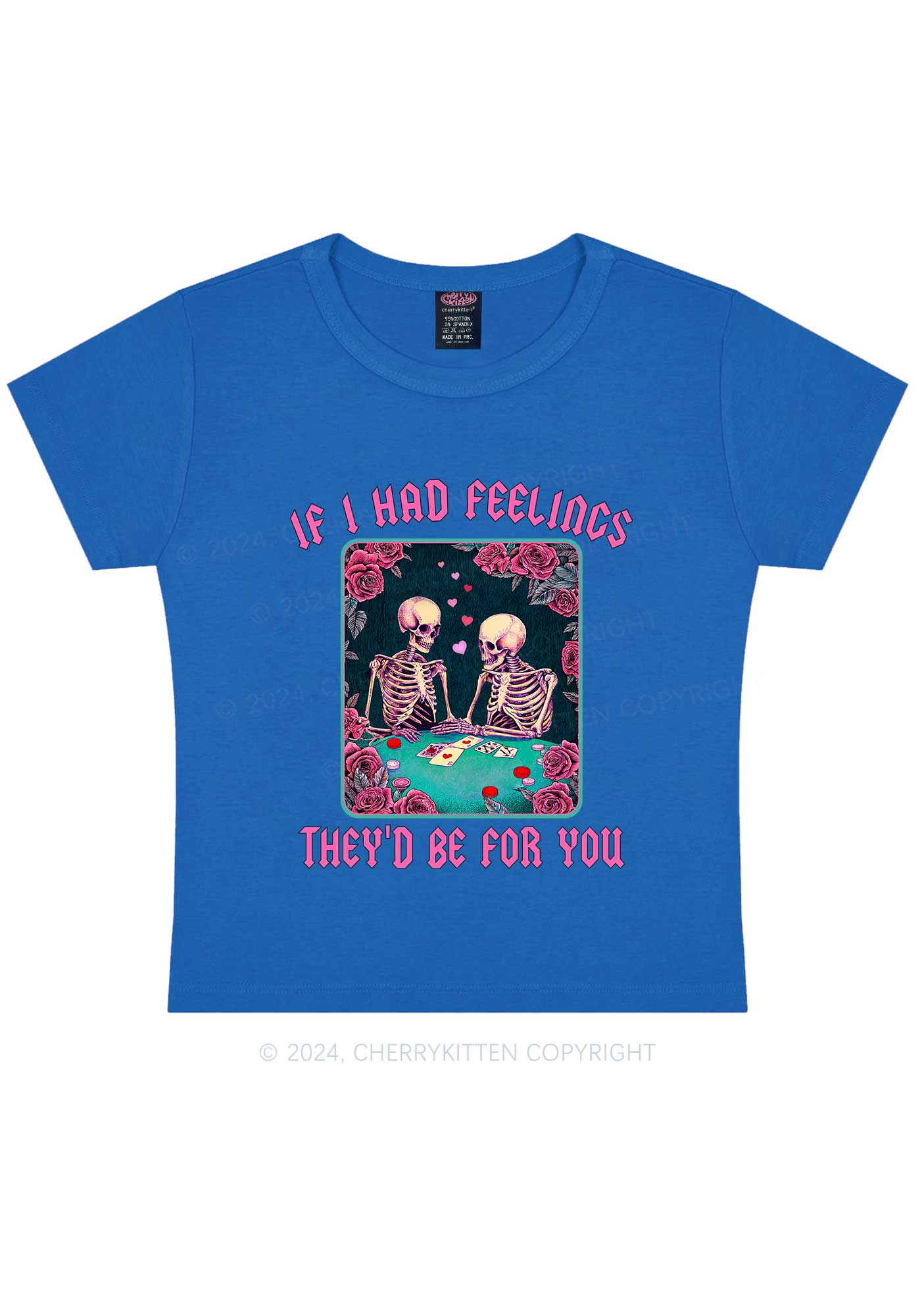 I Had Feelings Y2K Valentine's Day Baby Tee Cherrykitten