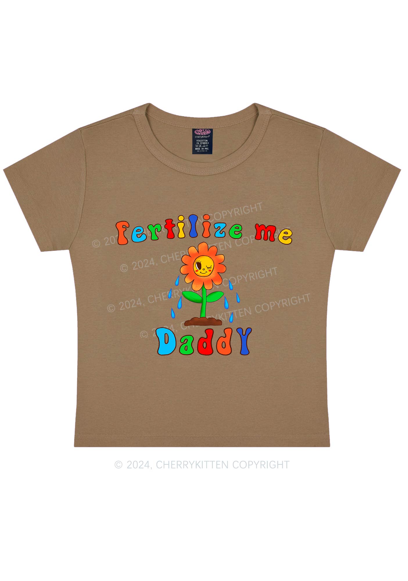 Fertilize Me Daddy Y2K Baby Tee Cherrykitten