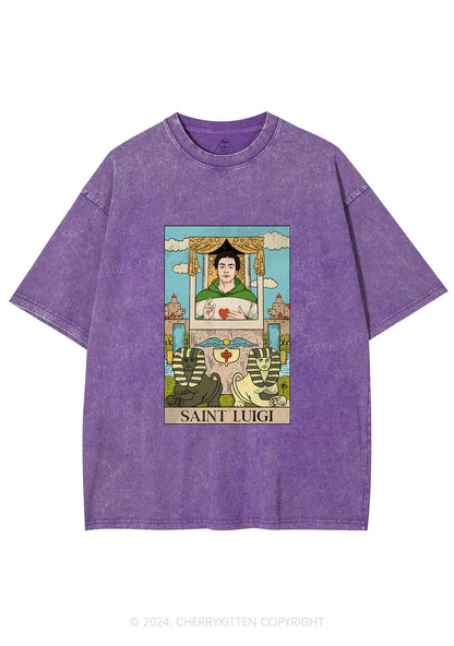 Saint Luigi Y2K Washed Tee Cherrykitten