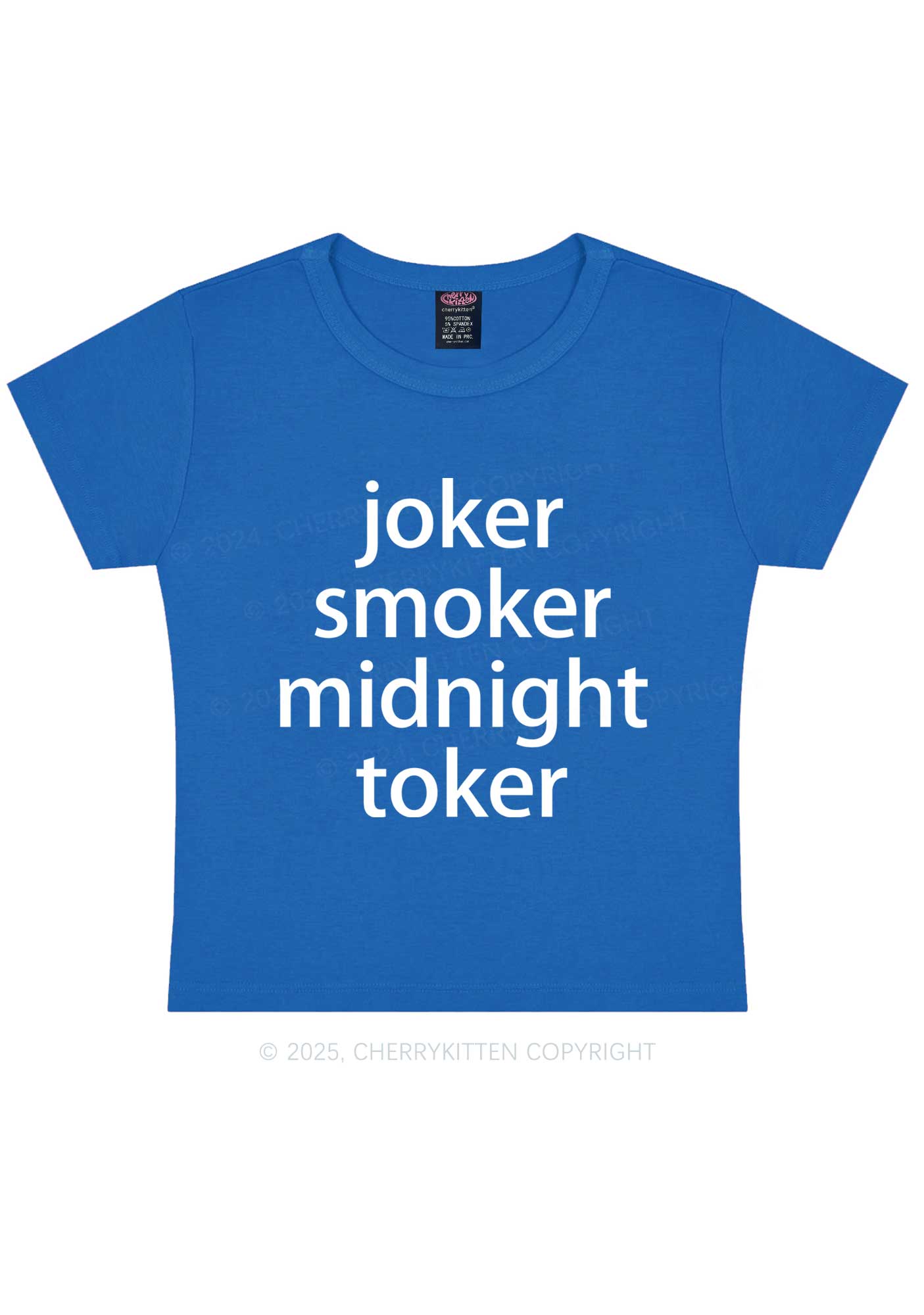 Joker Smoker Midnight Toker Y2K Baby Tee Cherrykitten