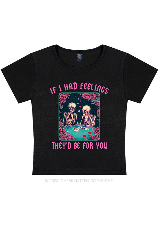 I Had Feelings Y2K Valentine's Day Baby Tee Cherrykitten