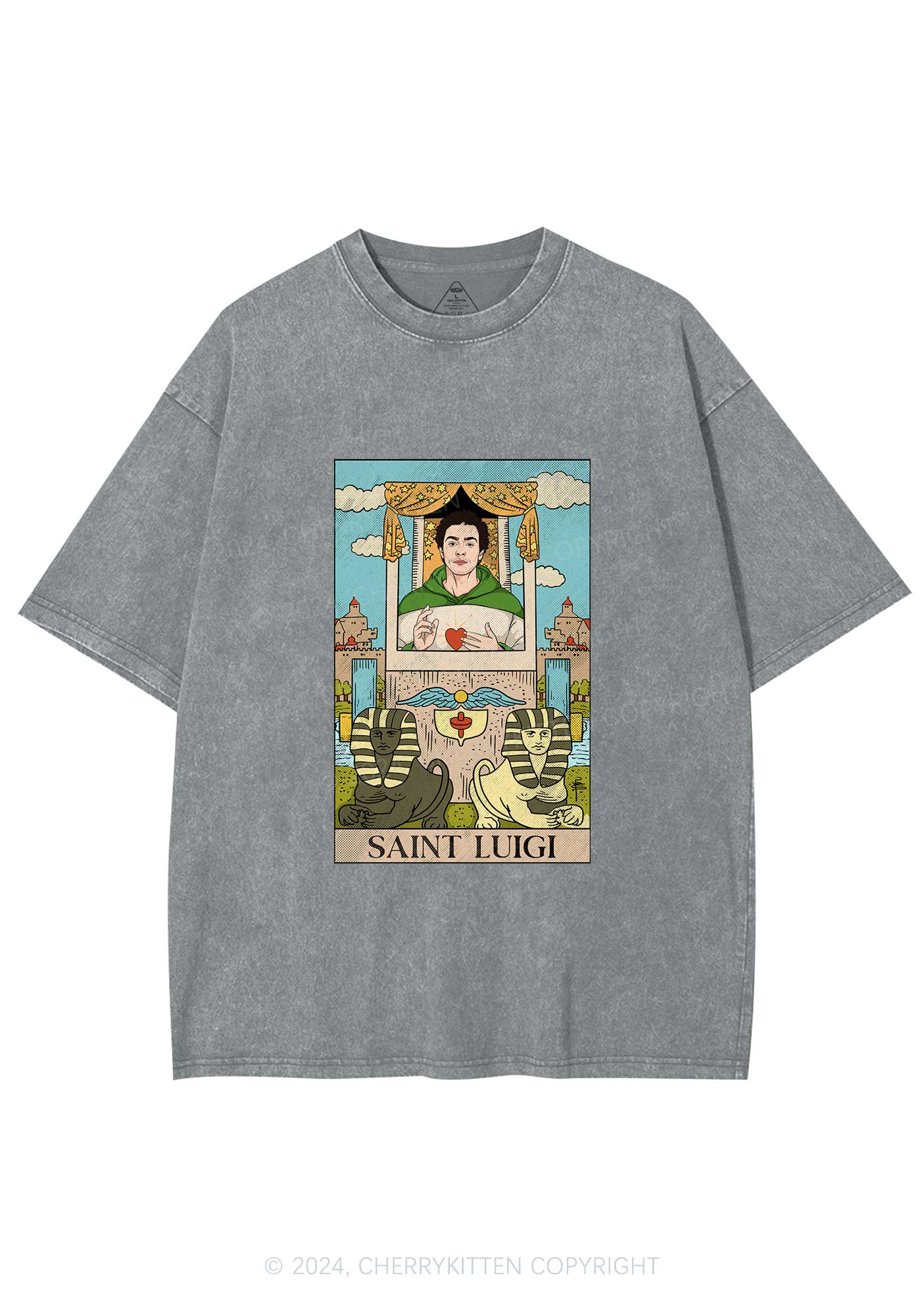 Saint Luigi Y2K Washed Tee Cherrykitten