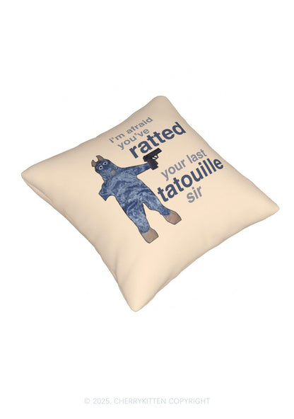 Ratted Last Tatouille Y2K Throw Pillow Cover Cherrykitten