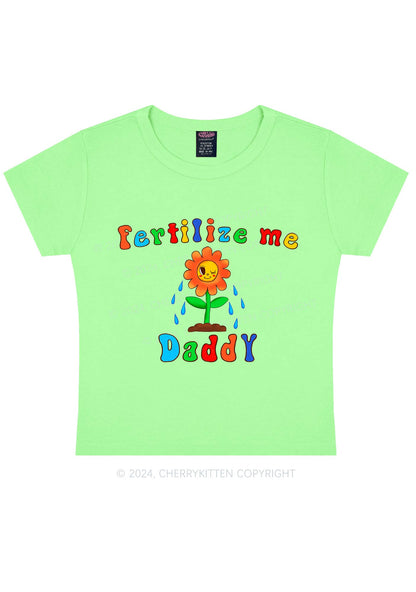 Fertilize Me Daddy Y2K Baby Tee Cherrykitten