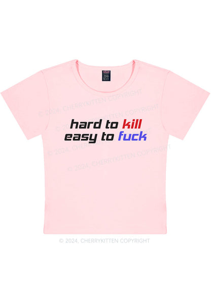 Hard To Kill Y2K Baby Tee Cherrykitten