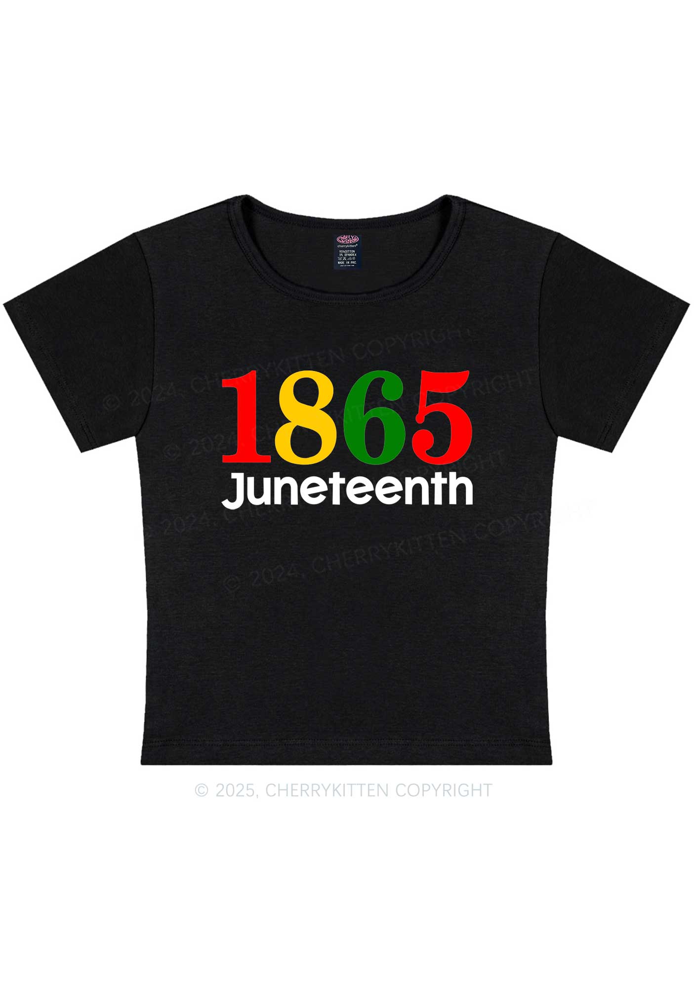 Juneteenth Y2K Baby Tee Cherrykitten