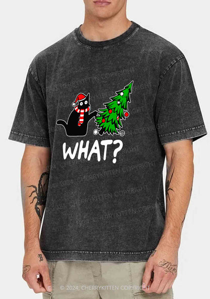 What Christmas Tree Y2K Washed Tee Cherrykitten