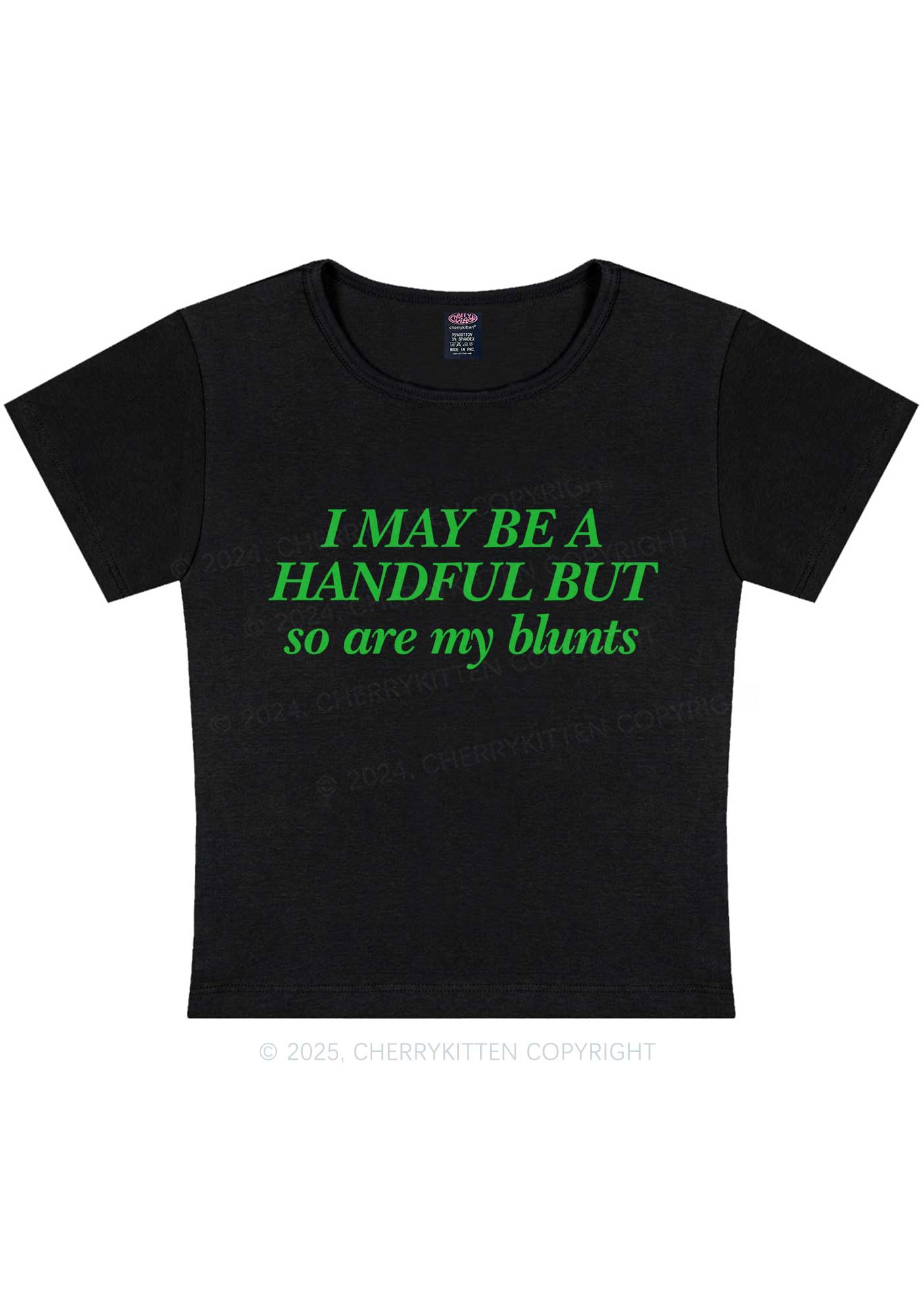 My Blunts Are Handful Y2K Baby Tee Cherrykitten