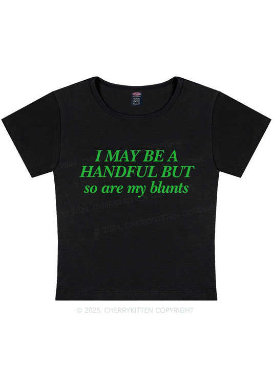 My Blunts Are Handful Y2K Baby Tee Cherrykitten