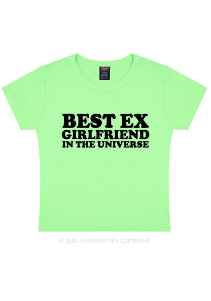 Universe Best Ex Girlfriend Y2K Baby Tee Cherrykitten