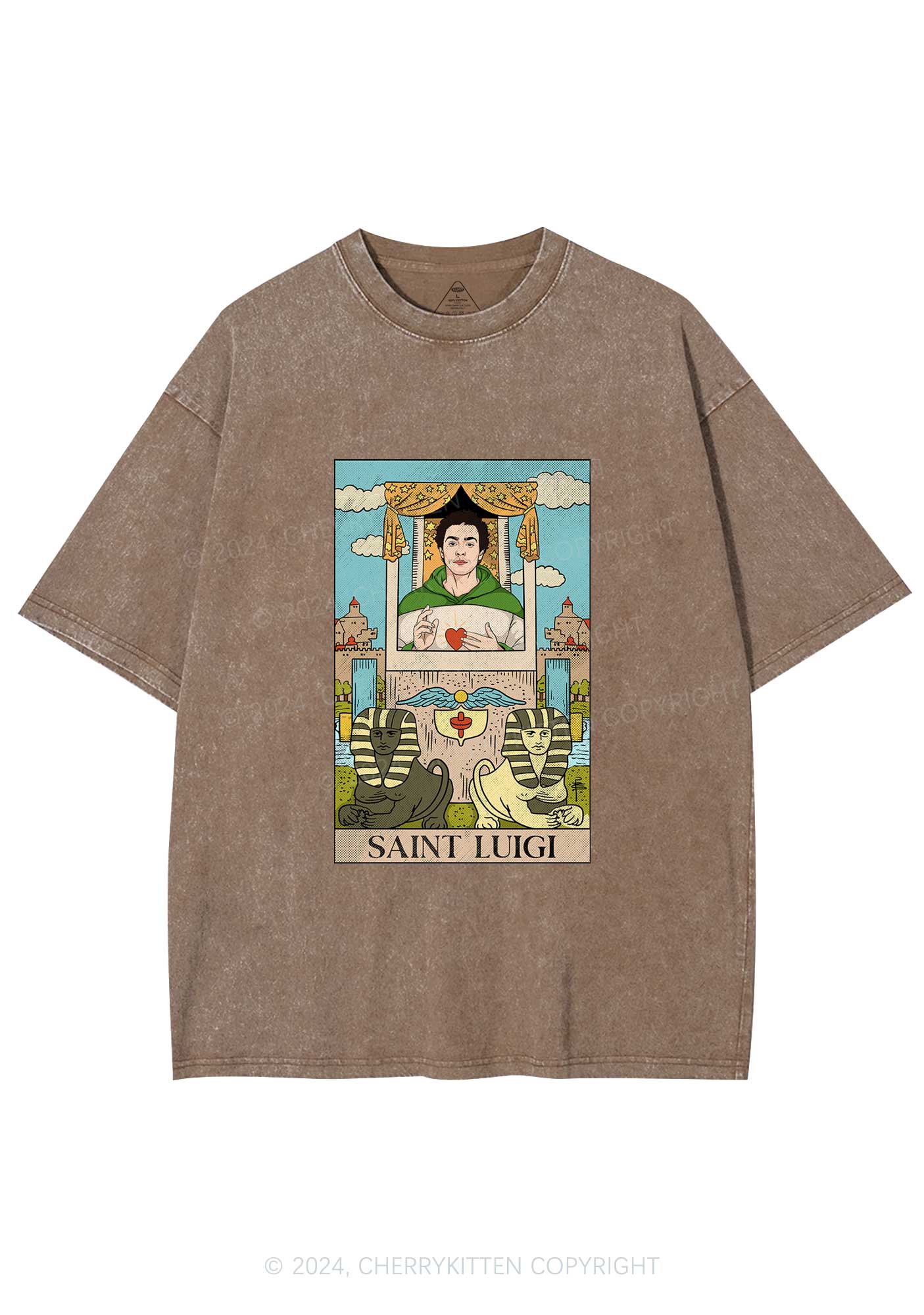 Saint Luigi Y2K Washed Tee Cherrykitten