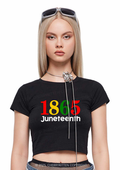 Juneteenth Y2K Baby Tee Cherrykitten