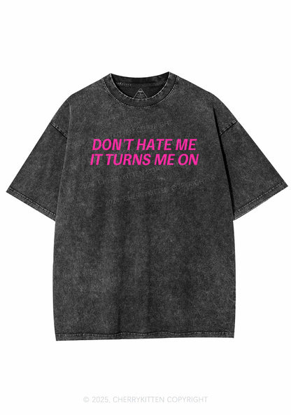 It Turns Me On Y2K Washed Tee Cherrykitten