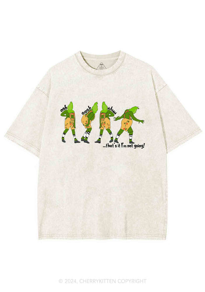 Christmas That's It I'm Not Going Y2K Washed Tee Cherrykitten