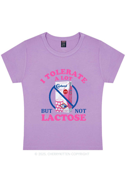 Dont Tolerate Lactose Y2K Baby Tee Cherrykitten