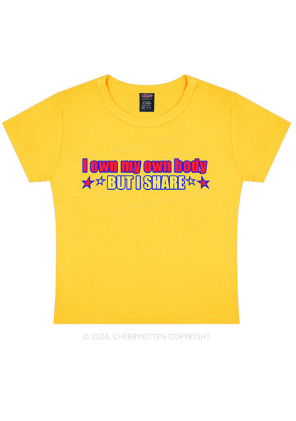 I Own My Own Body Y2K Baby Tee Cherrykitten