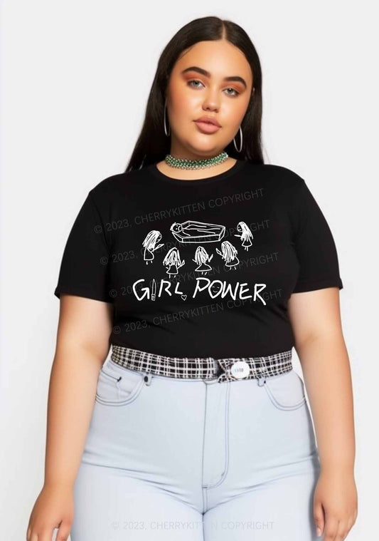 Curvy Girls Power Y2K Baby Tee Cherrykitten