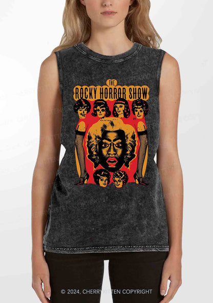 Halloween Rocky Horror Show Y2K Washed Tank Cherrykitten