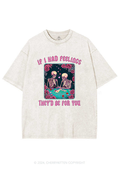 I Had Feelings Y2K Valentine's Day Washed Tee Cherrykitten