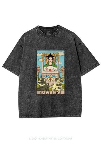 Saint Luigi Y2K Washed Tee Cherrykitten