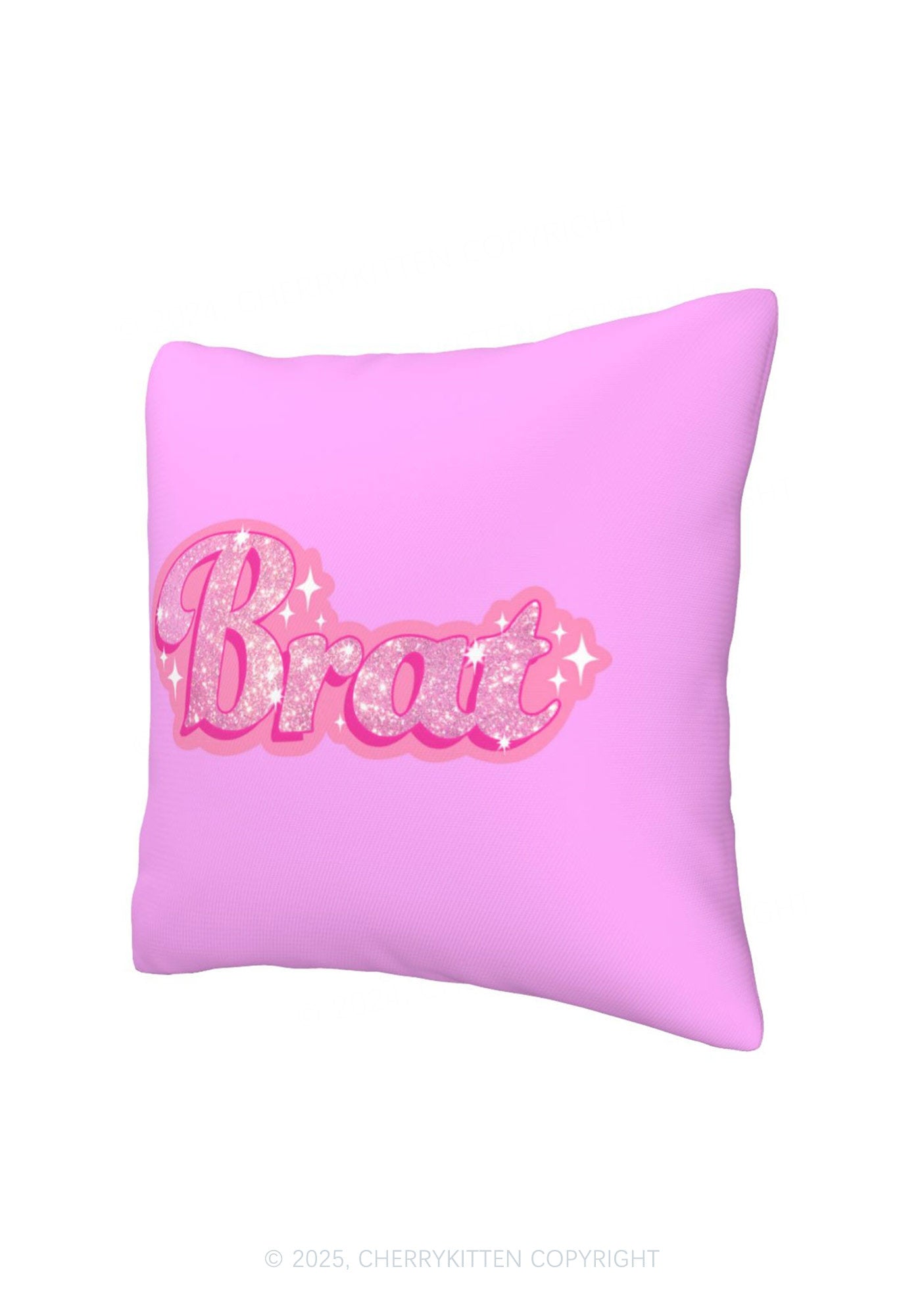 Brat Y2K Throw Pillow Cover Cherrykitten