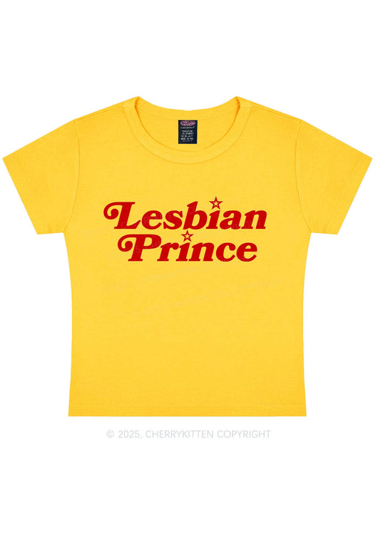 Lesbian Prince Y2K Baby Tee Cherrykitten