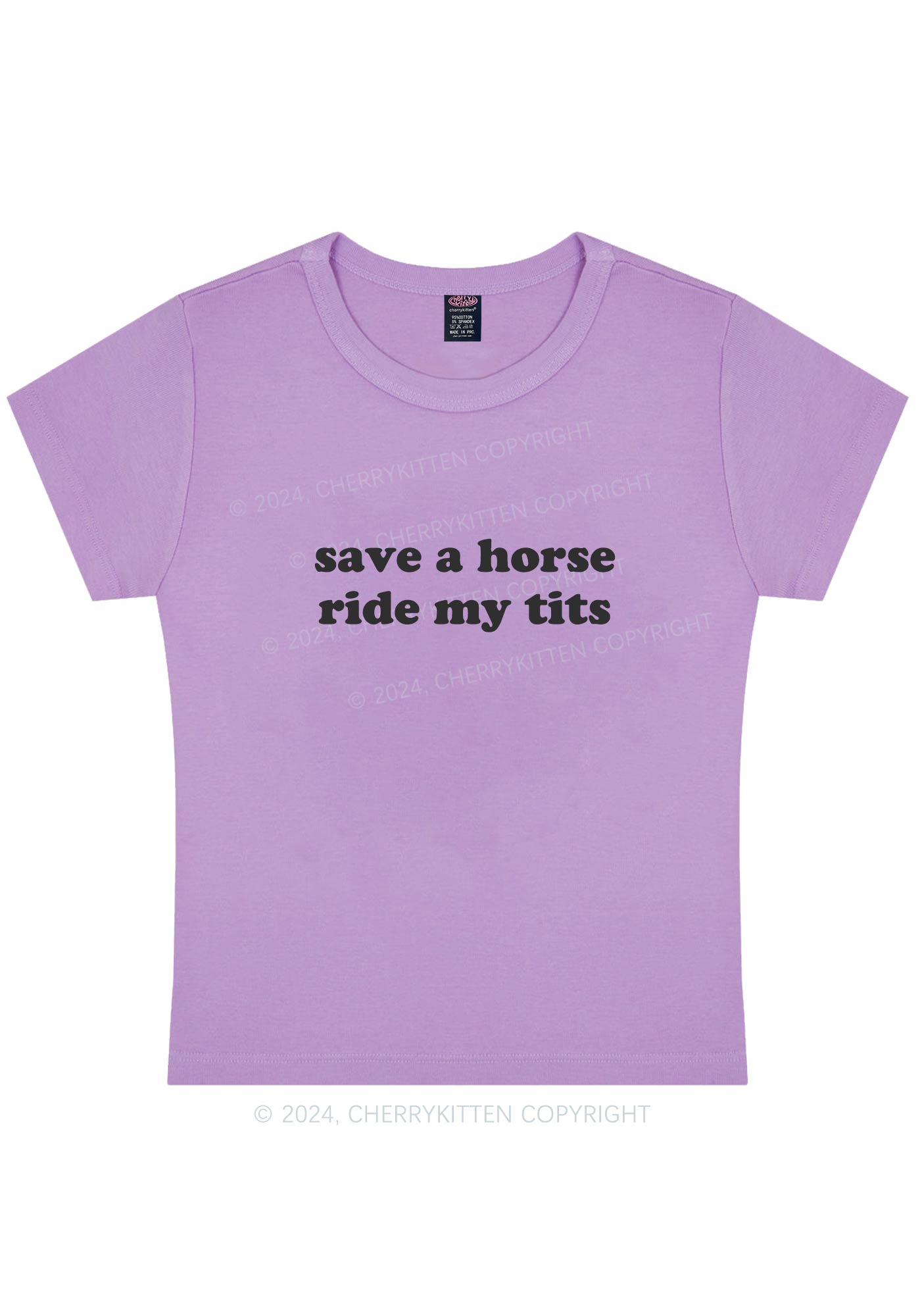 Ride My Txts Y2K Baby Tee Cherrykitten