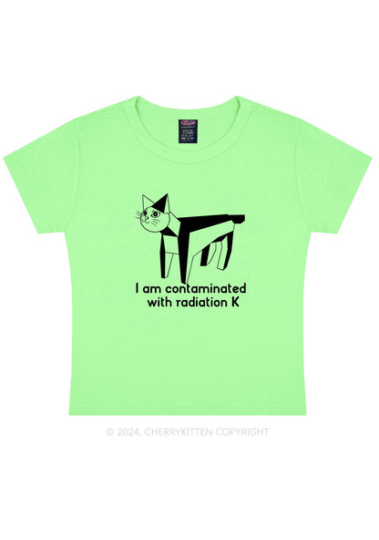 I Am Contaminated Y2K Baby Tee Cherrykitten