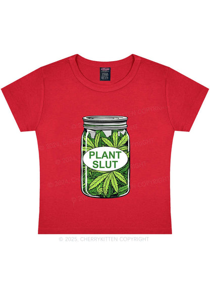 Plant Slxt Y2K Baby Tee Cherrykitten