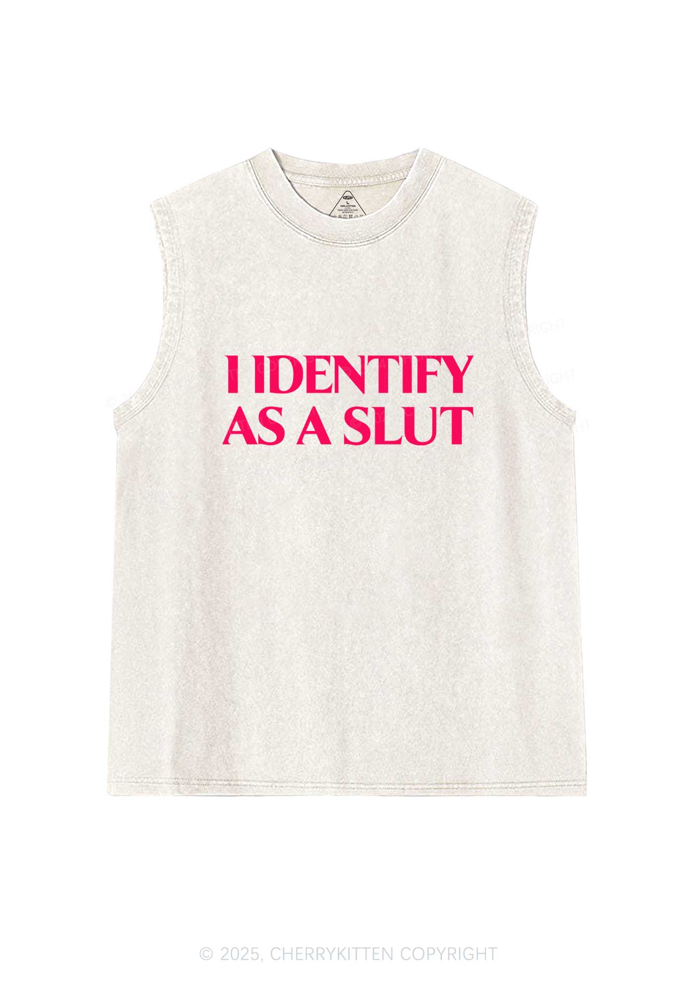 Identify As A Slxt Y2K Washed Tank Cherrykitten