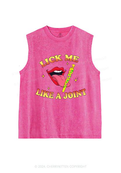 Lick Me Like A Joint Y2K Washed Tank Cherrykitten