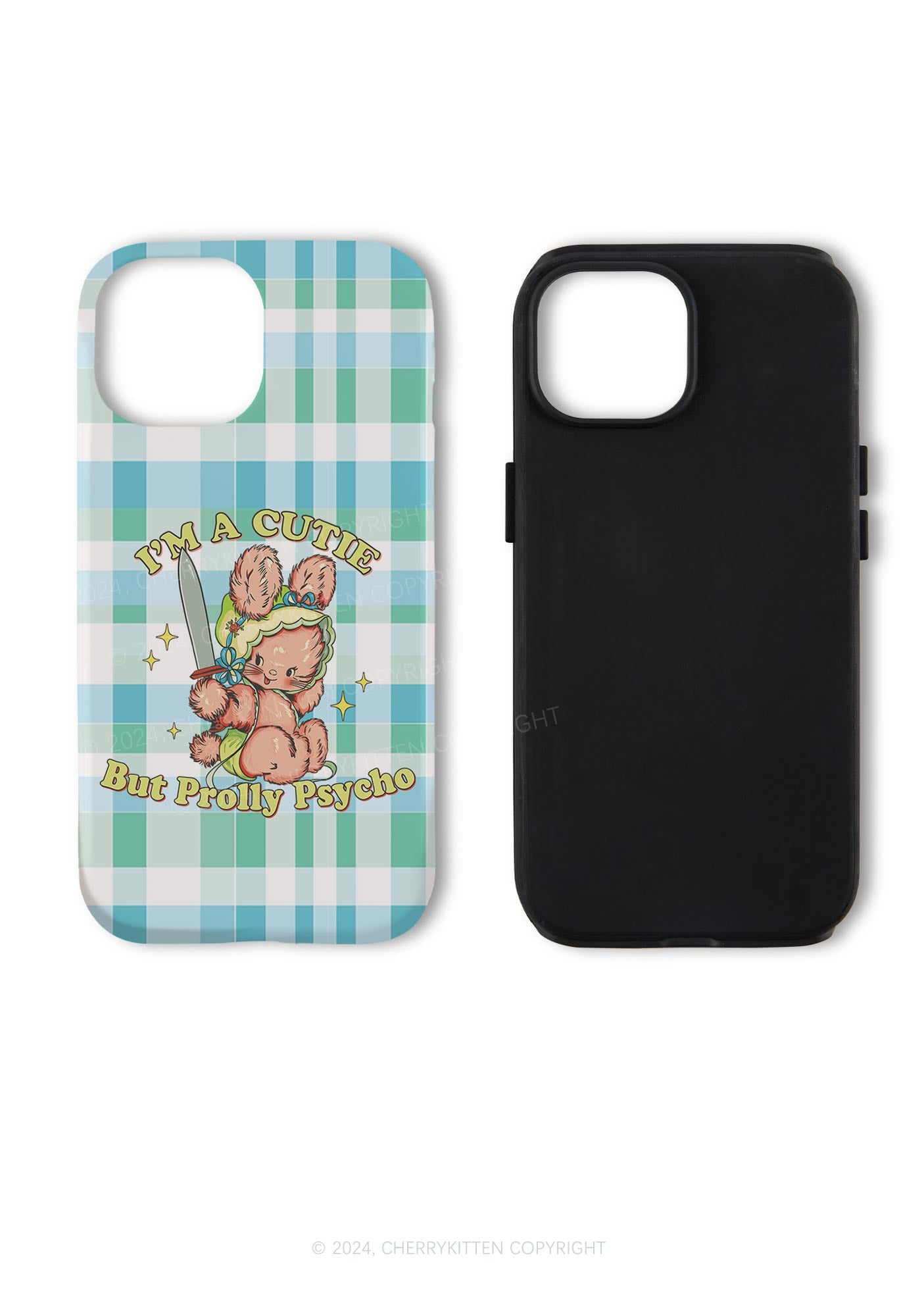 Cutie But Prolly Psycho Y2K Phone Case Cherrykitten