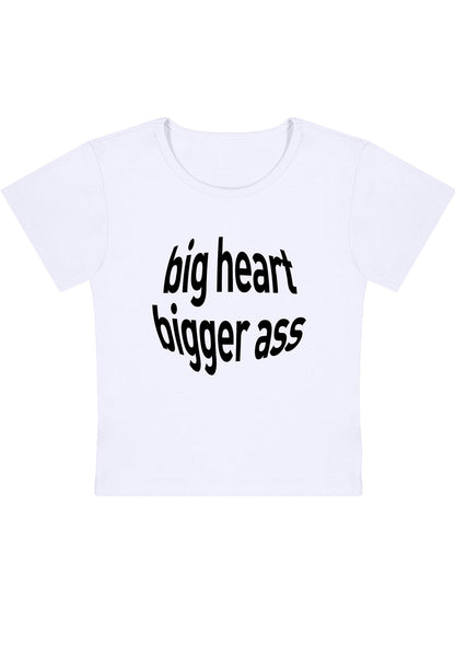 Big Heart Bigger Y2K Baby Tee