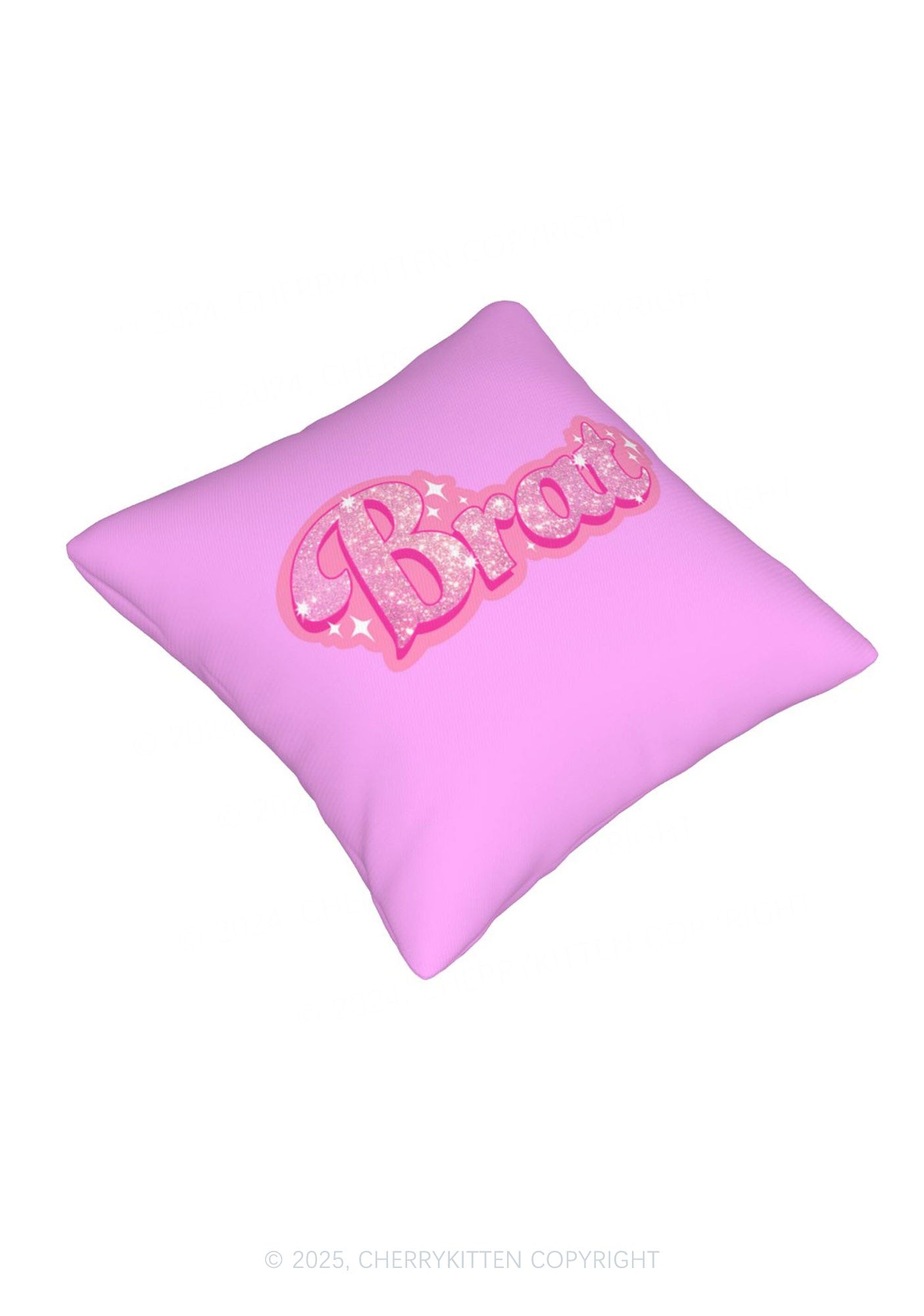 Brat Y2K Throw Pillow Cover Cherrykitten