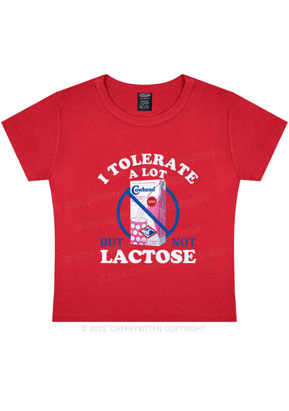 Dont Tolerate Lactose Y2K Baby Tee Cherrykitten