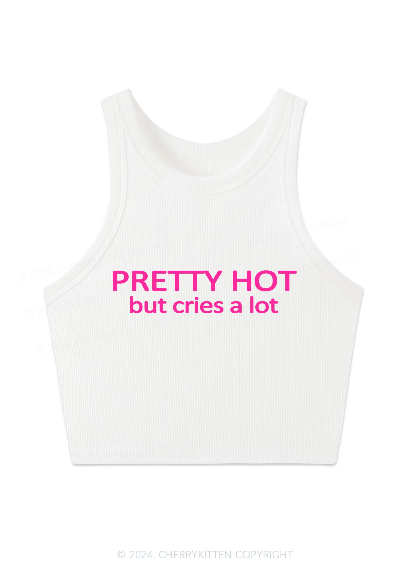 Pretty Hot Y2K Crop Tank Top Cherrykitten