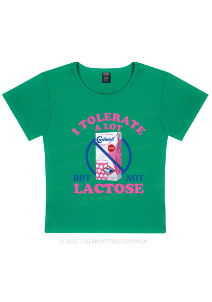 Dont Tolerate Lactose Y2K Baby Tee Cherrykitten