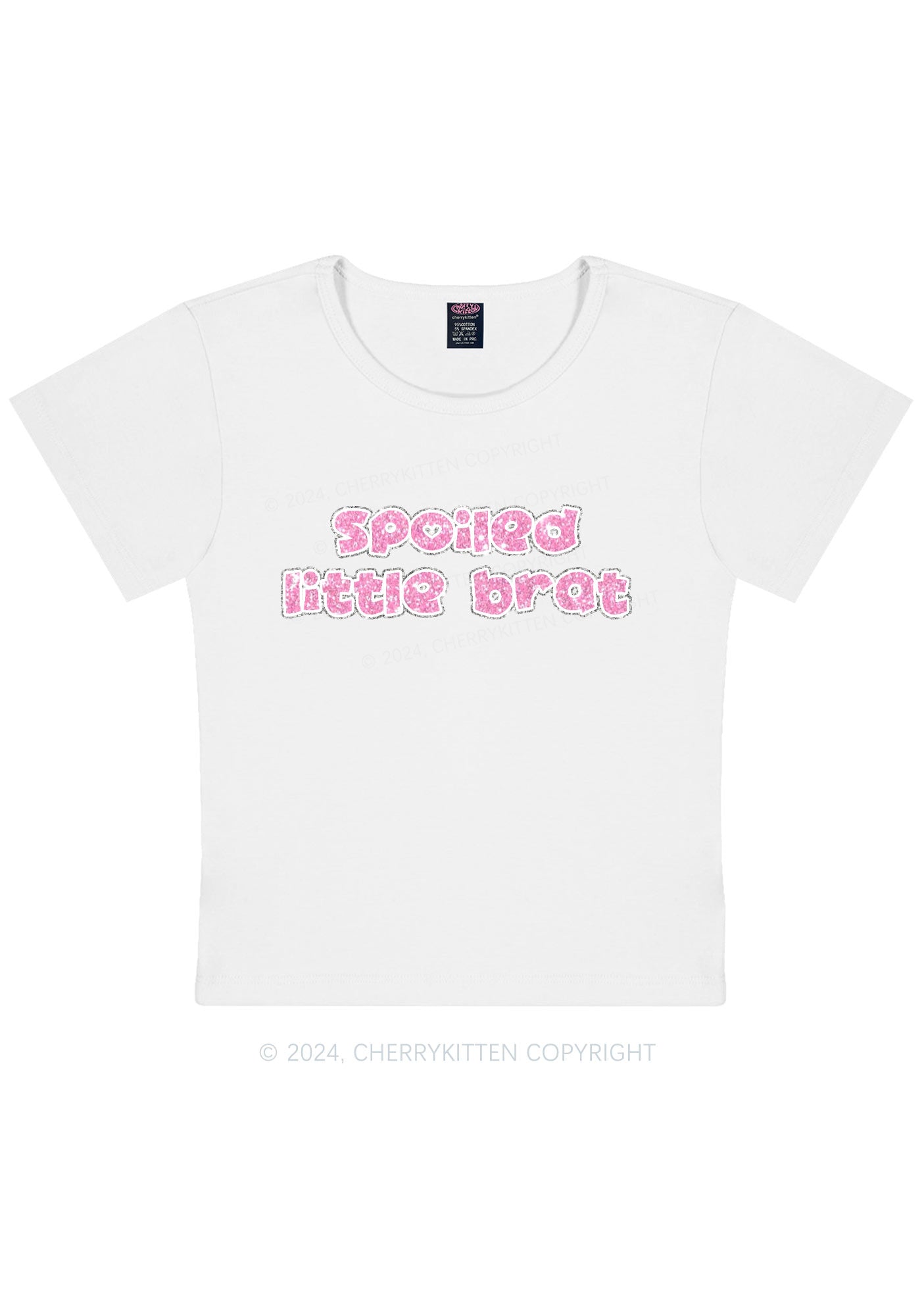 Spoiled Little Brat Y2K Baby Tee Cherrykitten