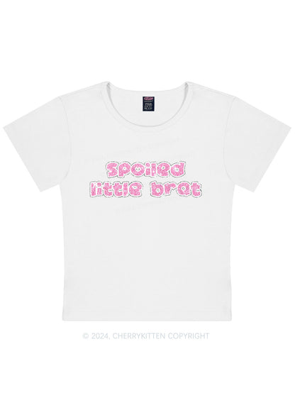 Spoiled Little Brat Y2K Baby Tee Cherrykitten