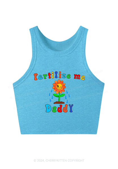 Fertilize Me Daddy Y2K Crop Tank Top Cherrykitten