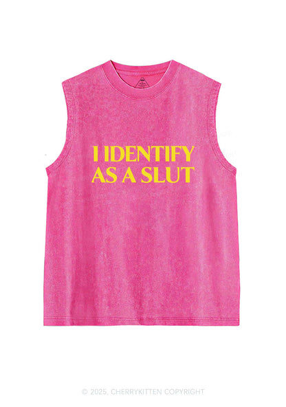 Identify As A Slxt Y2K Washed Tank Cherrykitten