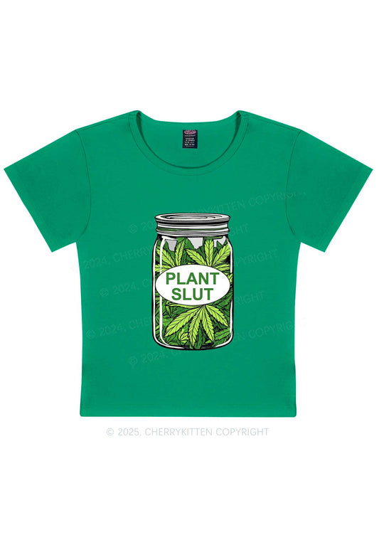 Plant Slxt Y2K Baby Tee Cherrykitten