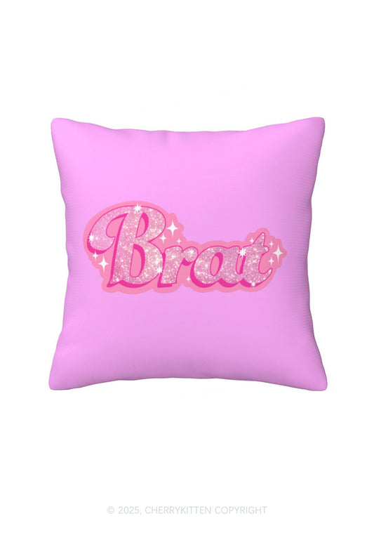 Brat Y2K Throw Pillow Cover Cherrykitten