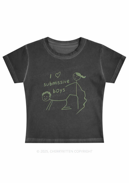 I Love S Boys Y2K Vintage Classic Tee Cherrykitten