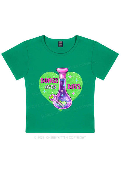 Bongs Over Boys Y2K Baby Tee Cherrykitten