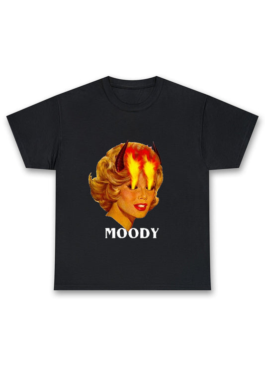 Moody Angry Woman Chunky Shirt