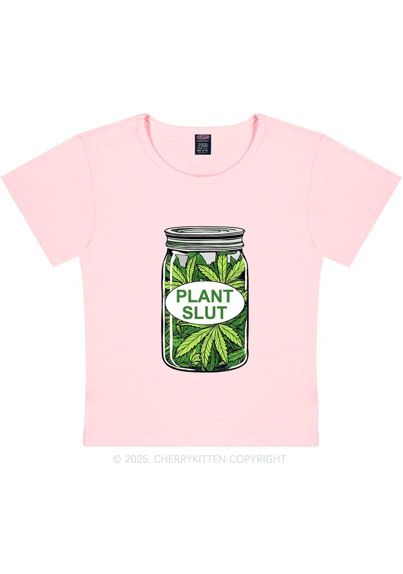 Plant Slxt Y2K Baby Tee Cherrykitten